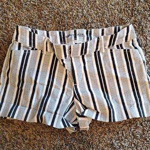 Striped dress shorts
